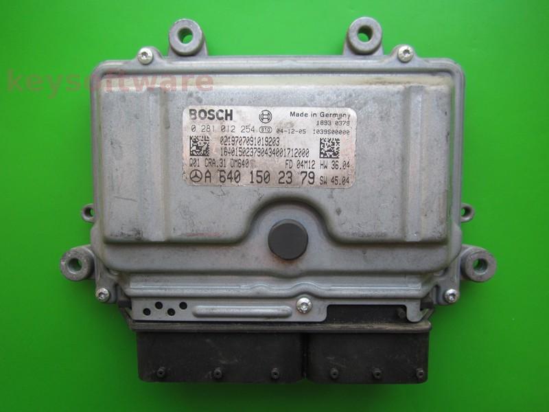 ECU Mercedes A 2.0CDI A6401502379 0281012254 CRA.31 EDC16C32