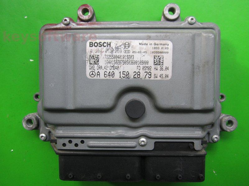 ECU Mercedes A 2.0CDI A6401502879 0281012259 CRA.42 EDC16C32