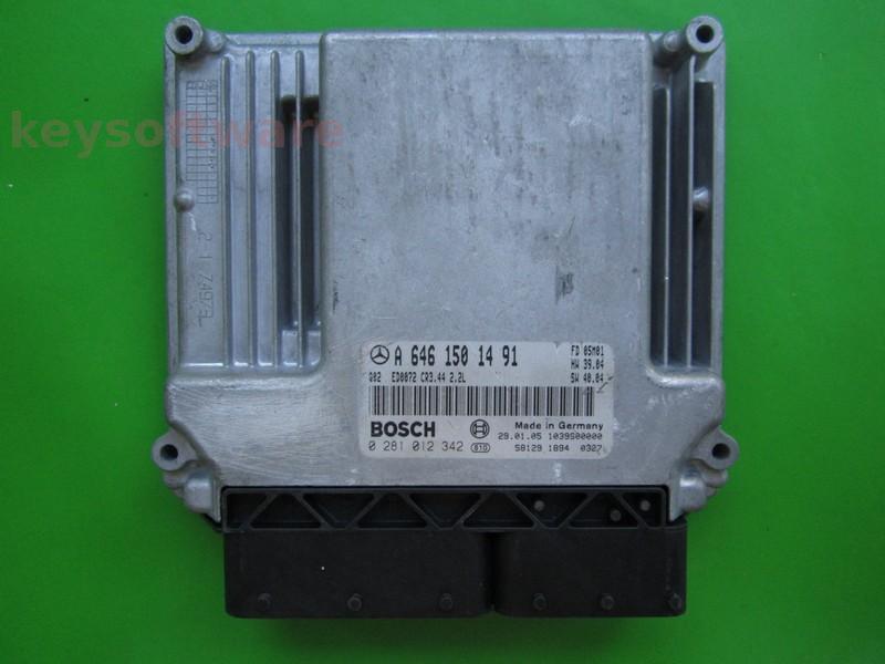 ECU Mercedes C 2.2CDI A6461501491 0281012342 CR3.44 EDC16C2 }