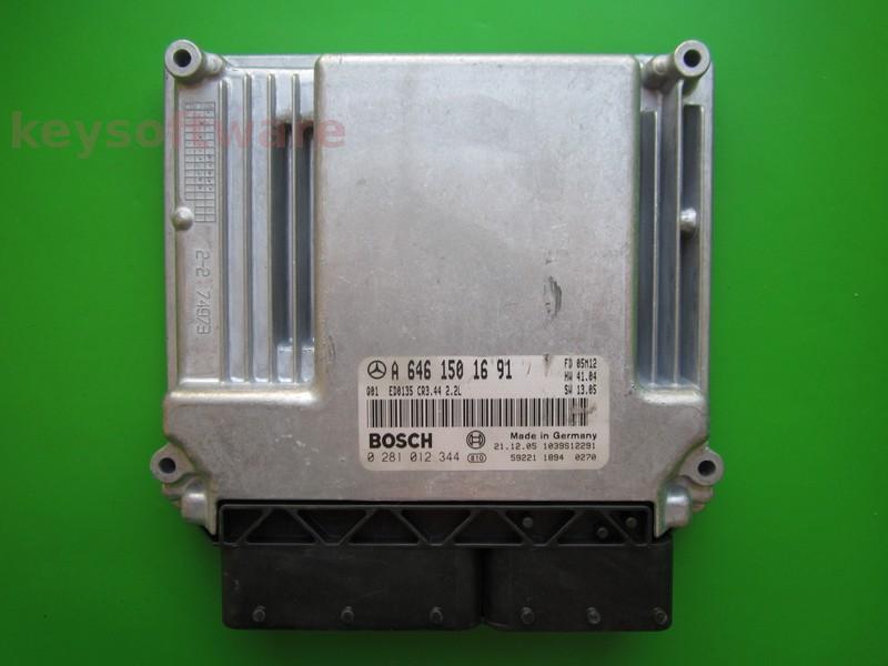ECU Mercedes C 2.2CDI A6461501691 0281012344 CR3.44 EDC16C2 }+