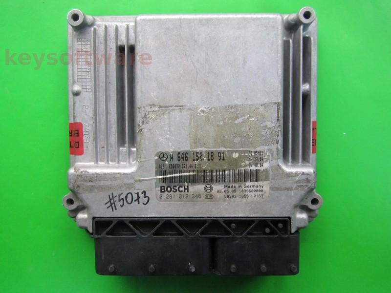 ECU Mercedes E 2.0CDI A6461501891 0281012346 CR3.44 EDC16C2 }