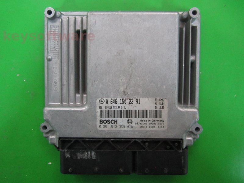 ECU Mercedes E 2.2CDI A6461502291 0281012350 CR3.44 EDC16C2 +