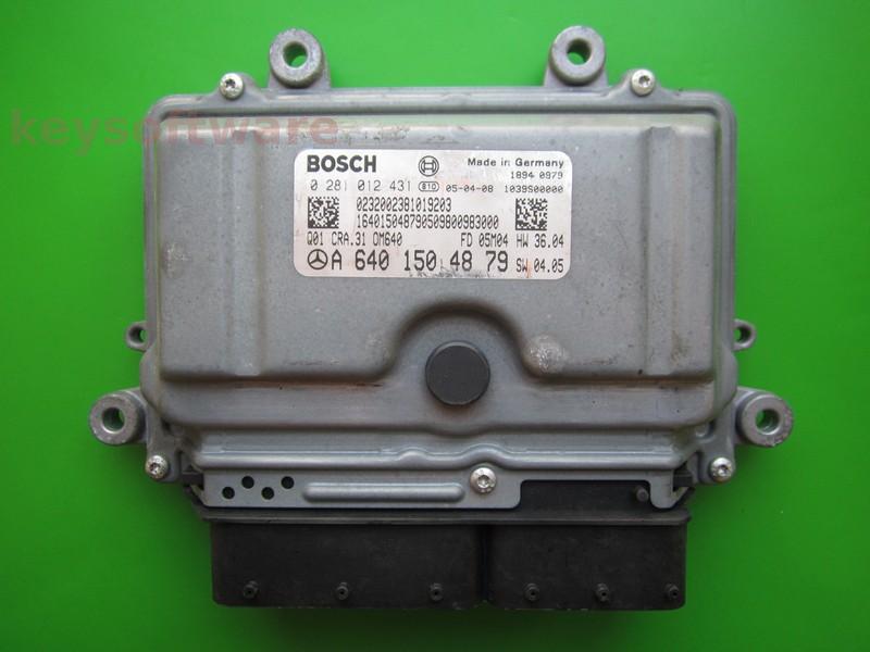 ECU Mercedes B 1.8CDI A6401504879 0281012431 CRA.31 EDC16C32