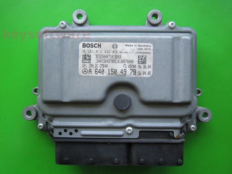 ECU Mercedes A 2.0CDI A6401504979 0281012432 CRA.31 EDC16C32