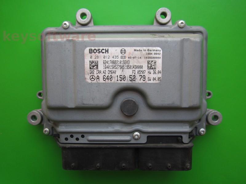ECU Mercedes B 1.8CDI A6401505279 0281012435 CRA.42 EDC16C32
