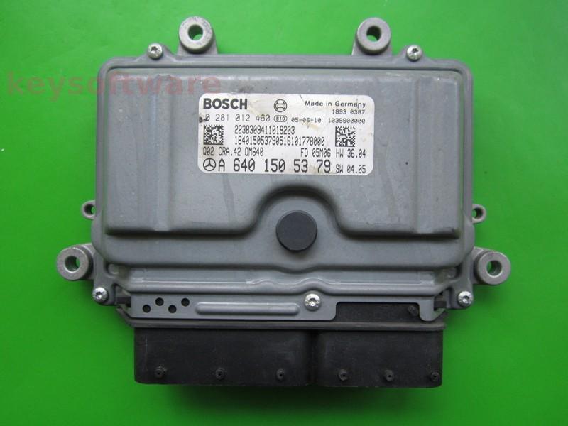 ECU Mercedes B 2.0CDI A6401505379 0281012460 CRA.42 EDC16C32