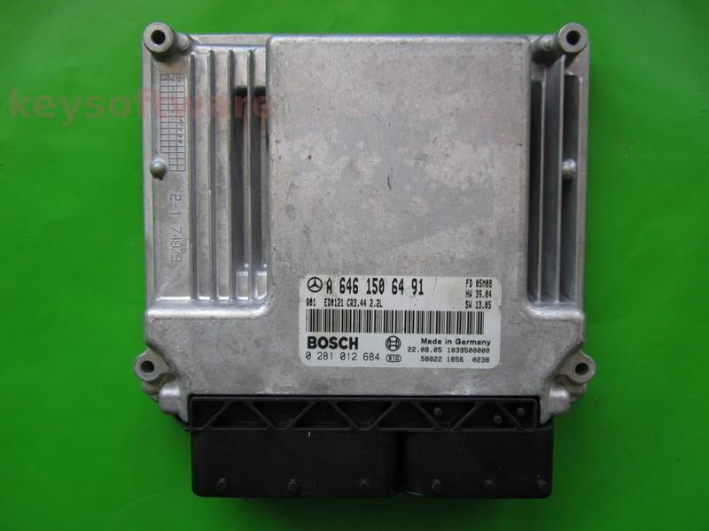 ECU Mercedes E 2.2CDI A6461506491 0281012684 CR3.44 EDC16C2