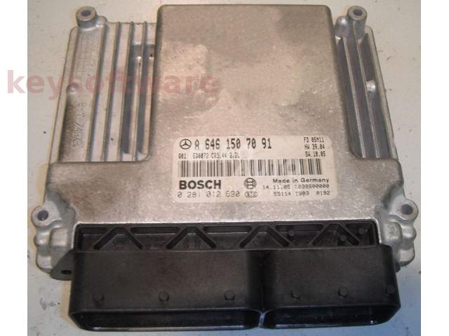 ECU Mercedes E 2.2CDI A6461507091 0281012690 CR3.44 EDC16C2 {