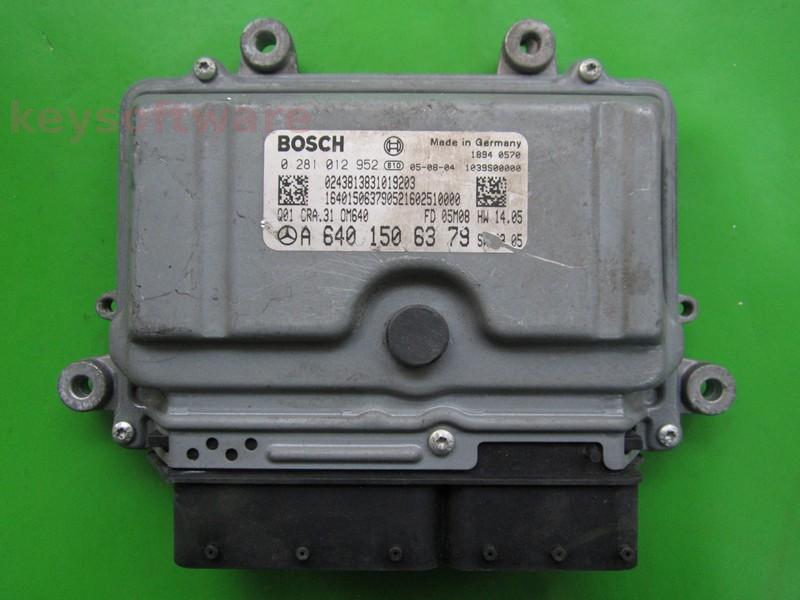 ECU Mercedes A 2.0CDI A6401506379 0281012952 CRA.31 EDC16C32