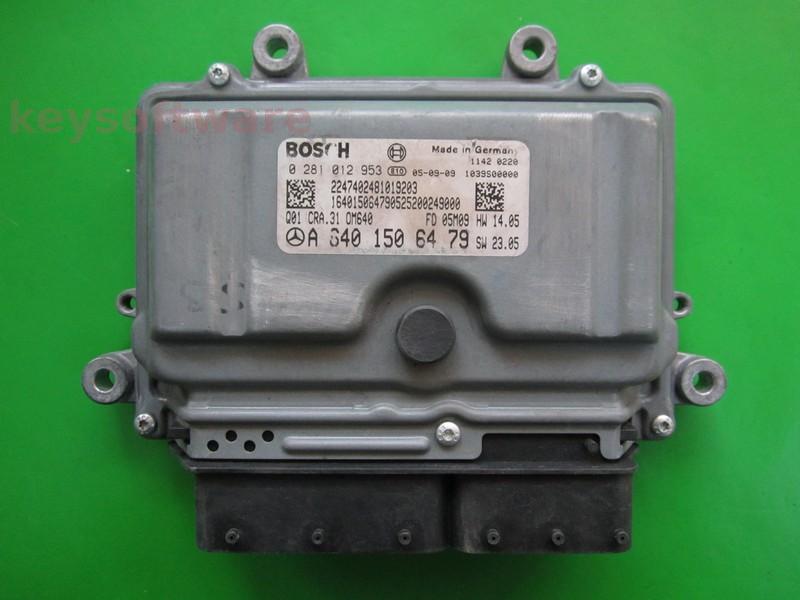 ECU Mercedes B 2.0CDI A6401506479 0281012953 CRA.31 EDC16C32