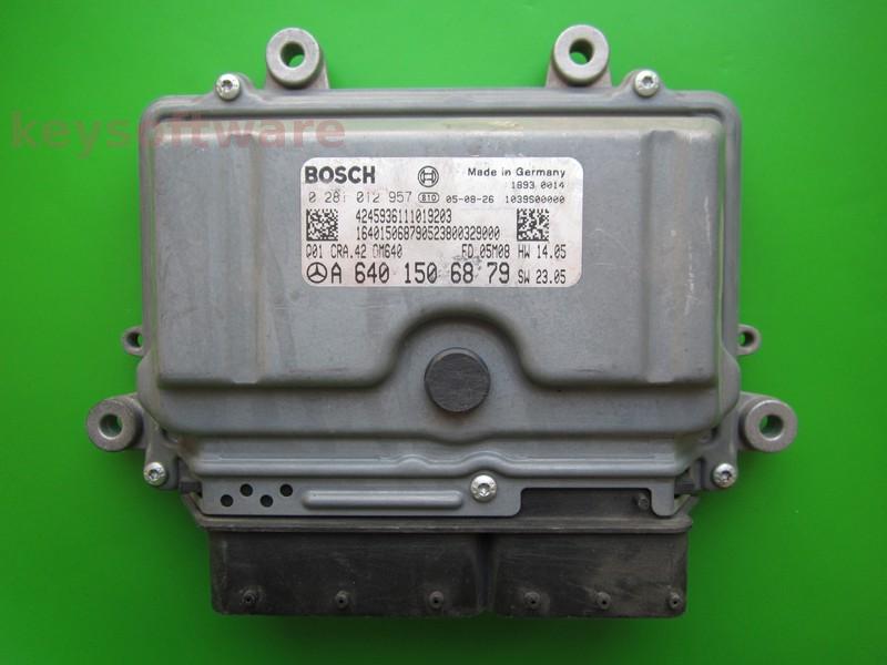 ECU Mercedes B 1.8CDI A6401506879 0281012957 CRA.42 EDC16C32