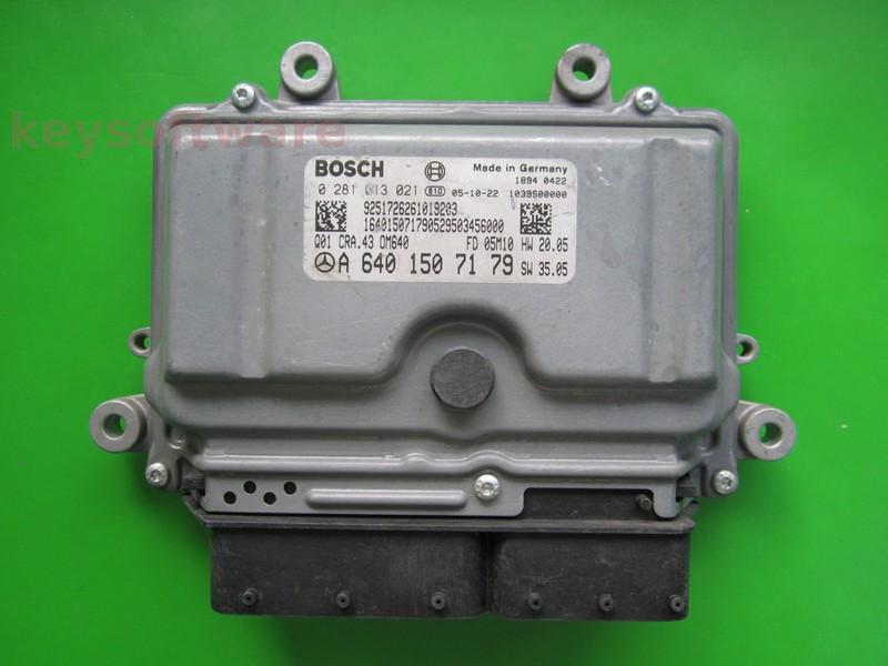 ECU Mercedes A 1.8CDI A6401507179 0281013021 CRA.43 EDC16C32