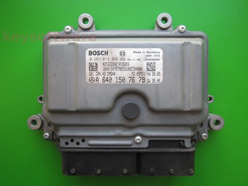ECU Mercedes A 1.8CDI A6401507679 0281013026 CRA.43 EDC16C32 }