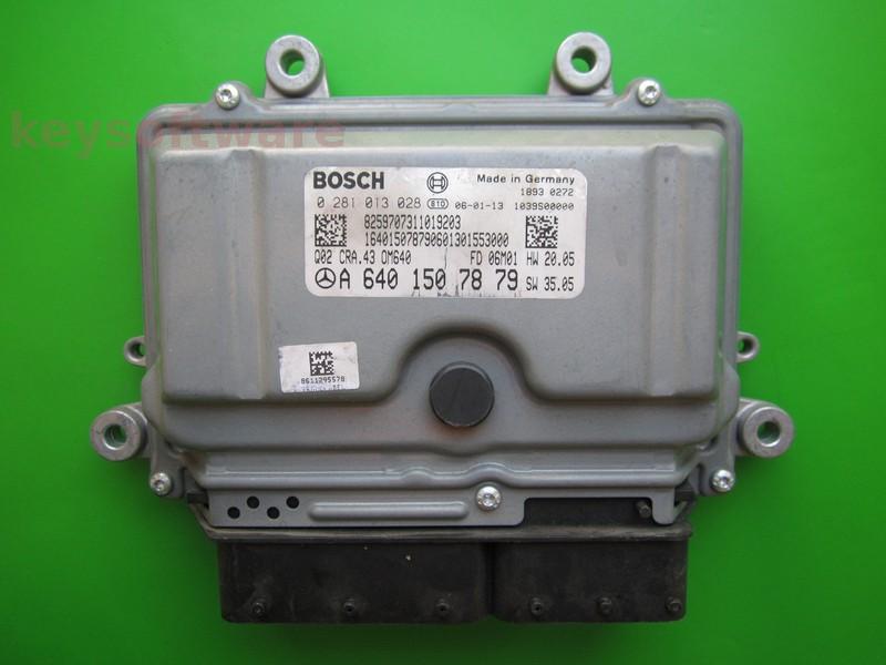 ECU Mercedes B 2.0CDI A6401507879 0281013028 CRA.43 EDC16C32 {
