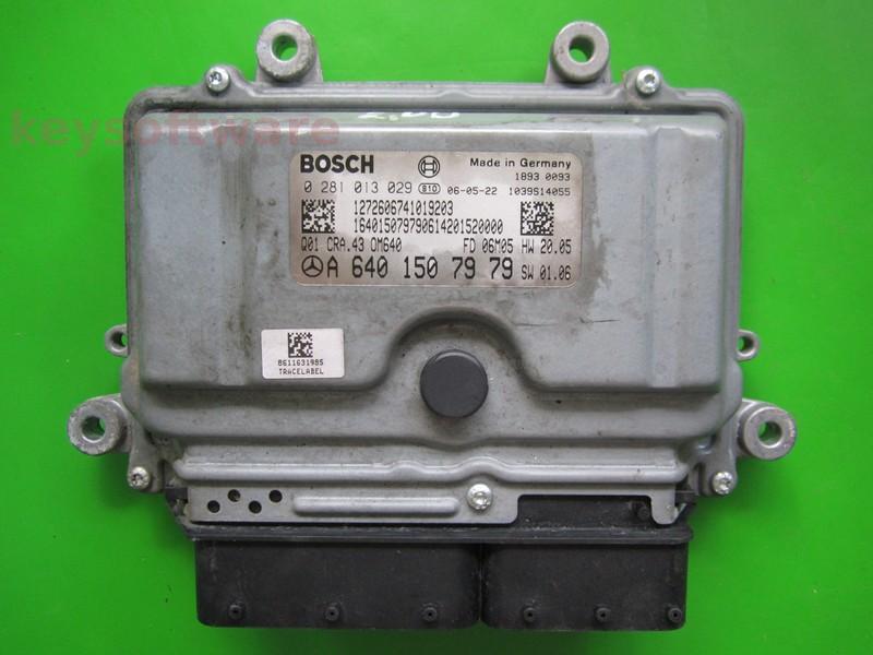 ECU Mercedes A 1.6CDI A6401507979 0281013029 CRA.43 EDC16C32