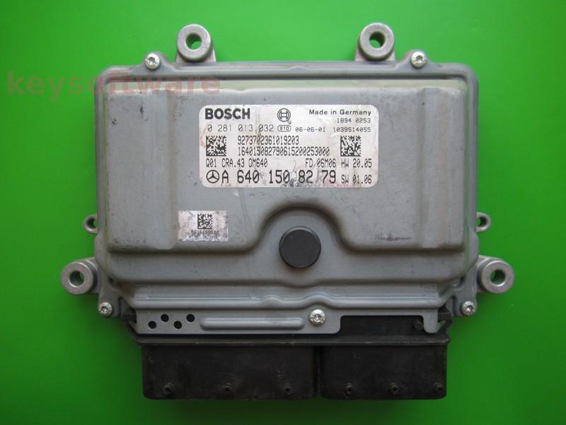 ECU Mercedes B 2.0CDI A6401508279 0281013032 CRA.43 EDC16C32