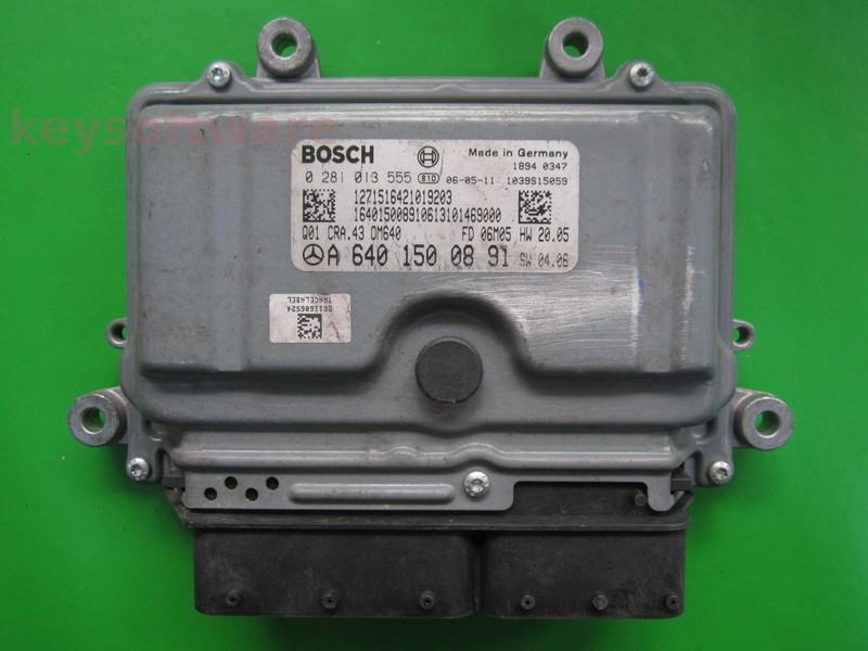 ECU Mercedes A 1.8CDI A6401500891 0281013555 CRA.43 EDC16C32