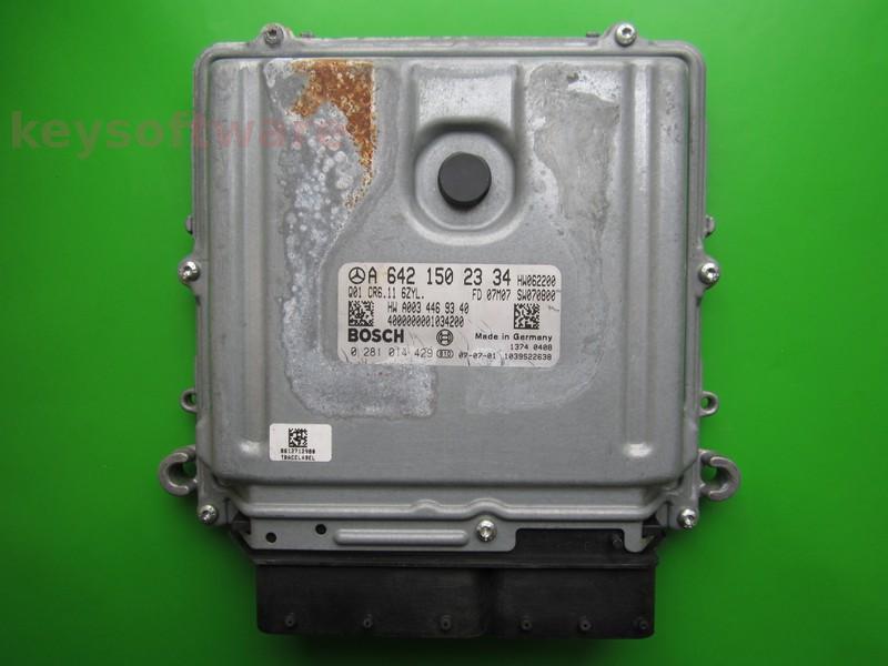 ECU Mercedes C 3.0CDI A6421502334 0281014429 CR6.11 EDC17CP01