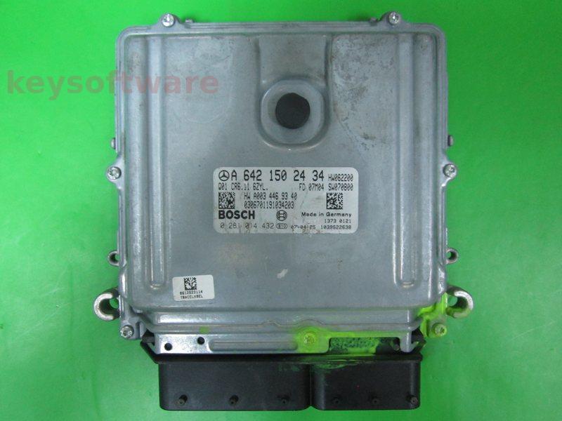 ECU Mercedes C 3.0CDI A6421502434 0281014432 CR6.11 EDC17CP01