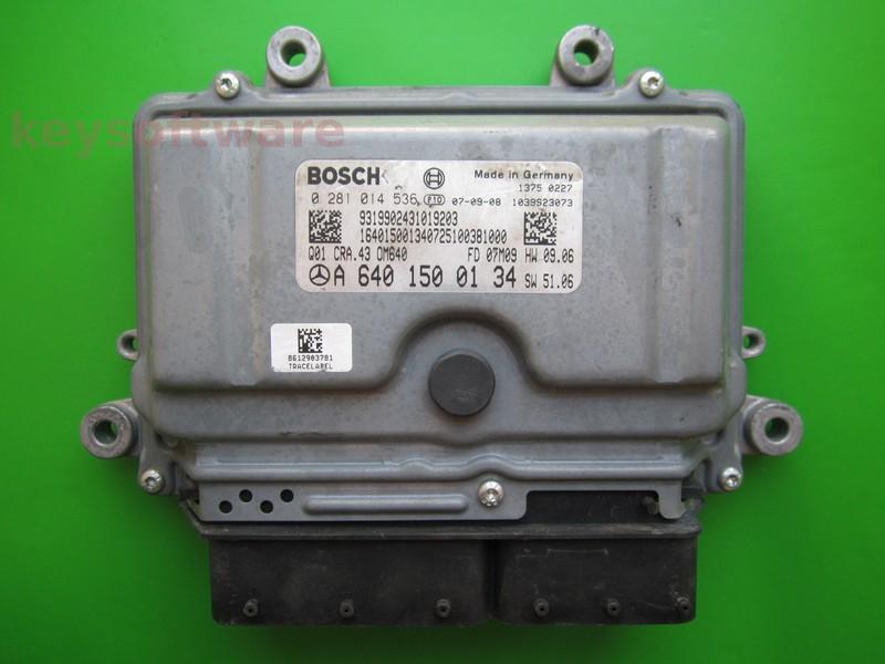 ECU Mercedes B 2.0CDI A6401500134 0281014536 CRA.43 EDC16C32 {