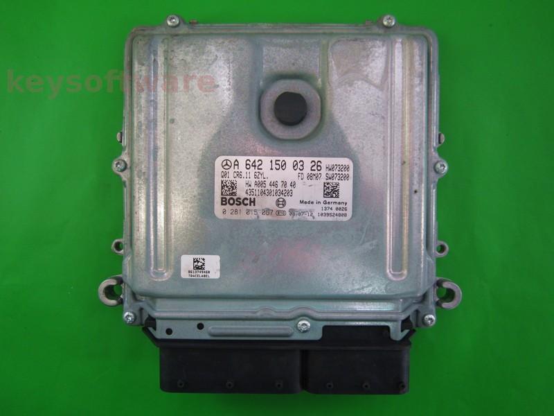 ECU Mercedes C 3.0CDI A6421500326 0281015067 CR6.11 EDC17CP01