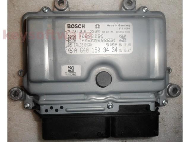ECU Mercedes A 1.6CDI A6401503434 0281015120 CRA.32 EDC16C32 {