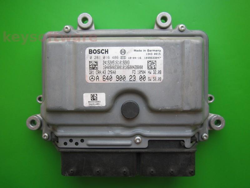 ECU Mercedes B 2.0CDI A6409002300 0281016486 CRA.43 EDC16C32