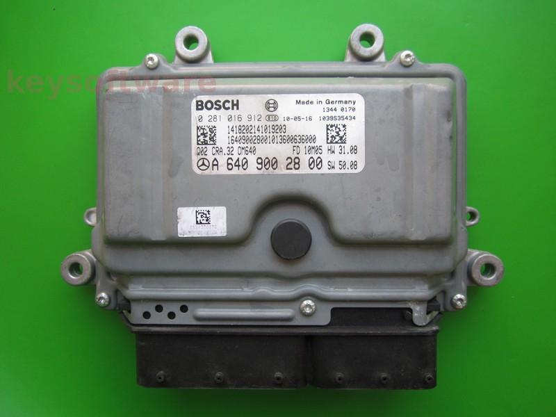 ECU Mercedes A 1.8CDI A6409002800 0281016912 CRA.32 EDC16C32