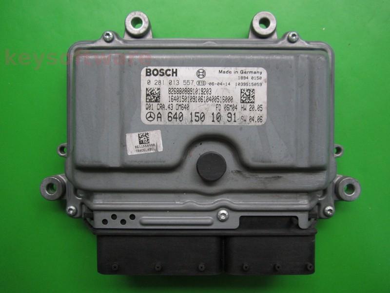ECU Mercedes B 2.0CDI A6401501091 0281013557 CRA.43 EDC16C32