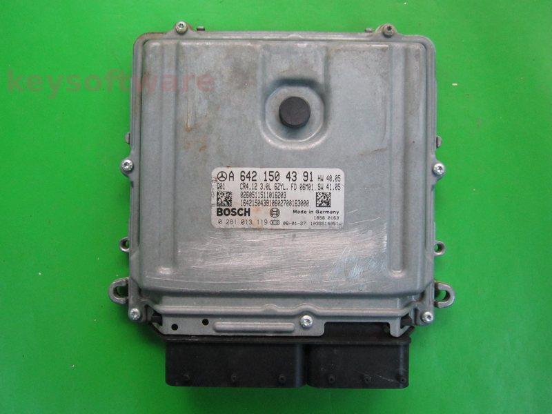 ECU Mercedes C 3.0CDI A6421504391 0281013119 CR4.12 EDC16CP31 {