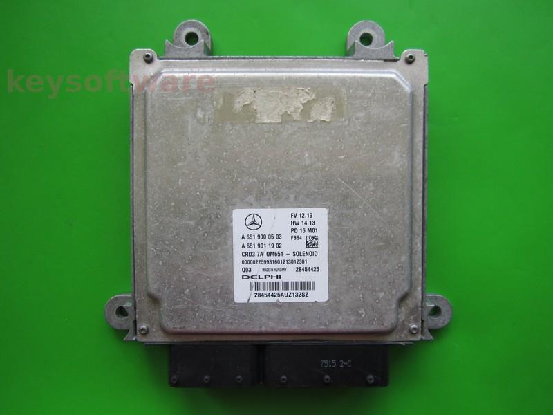 ECU Mercedes E 2.2CDI A6519000503 28454425 CRD3.7A W212