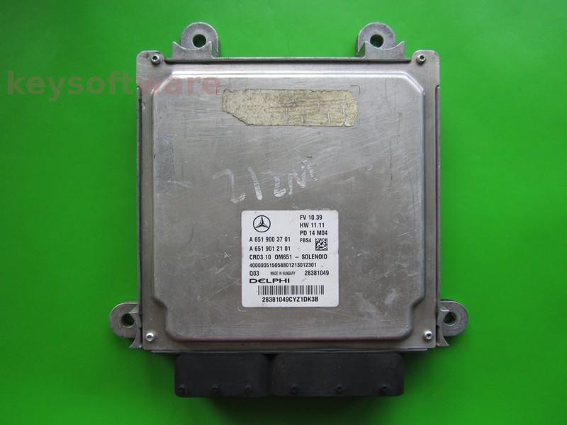 ECU Mercedes E 2.2CDI A6519003701 28381049 CRD3.10 W212
