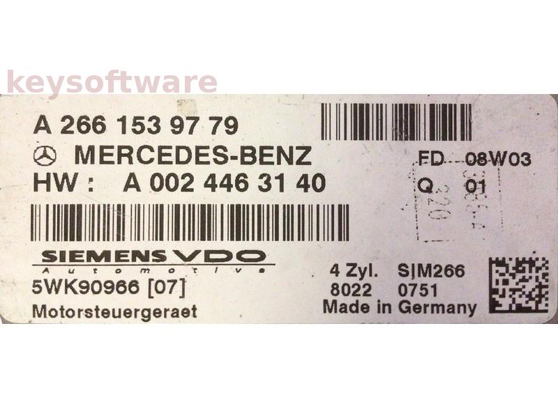 ECU Mercedes A 1.5 A2661539779 SIM266 {