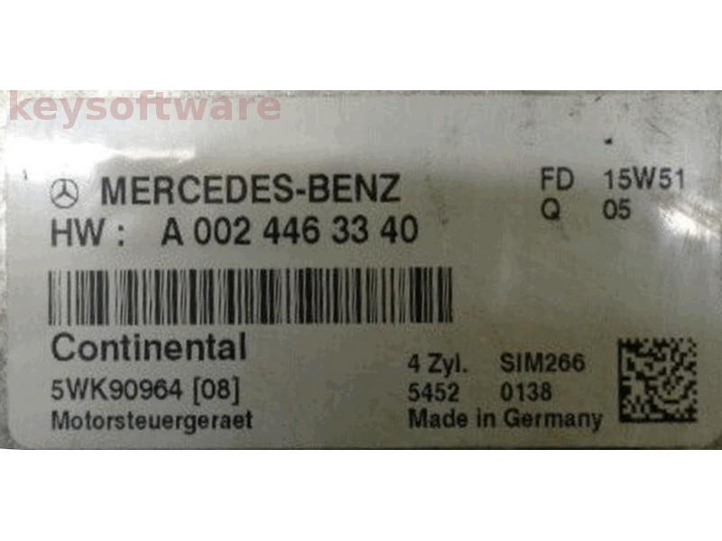 ECU Mercedes B 1.7 A0024463340 5WK90964 SIM266 {