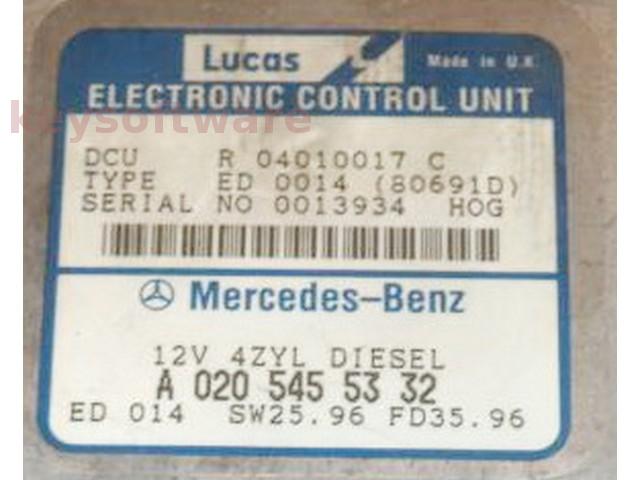 ECU Mercedes E 2.2D A0205455332 DCU W210 {
