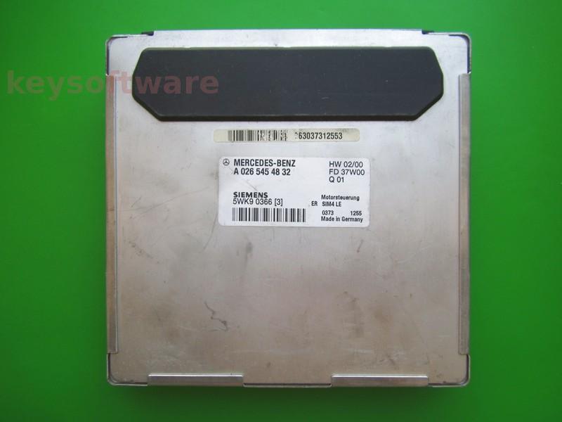 ECU Mercedes C 2.0 A0265454832 5WK90366 SIM4 LE W203