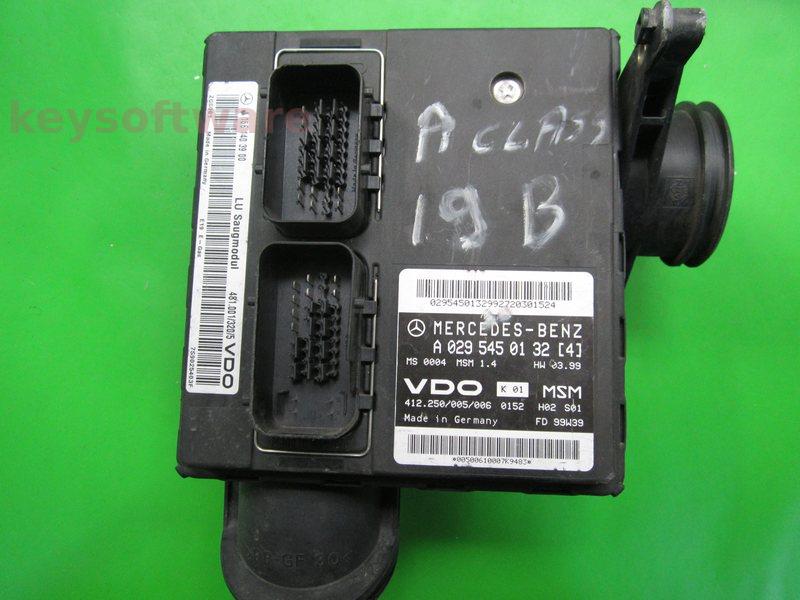 ECU Mercedes A 1.9 A0295450132 MSM1.4 W168