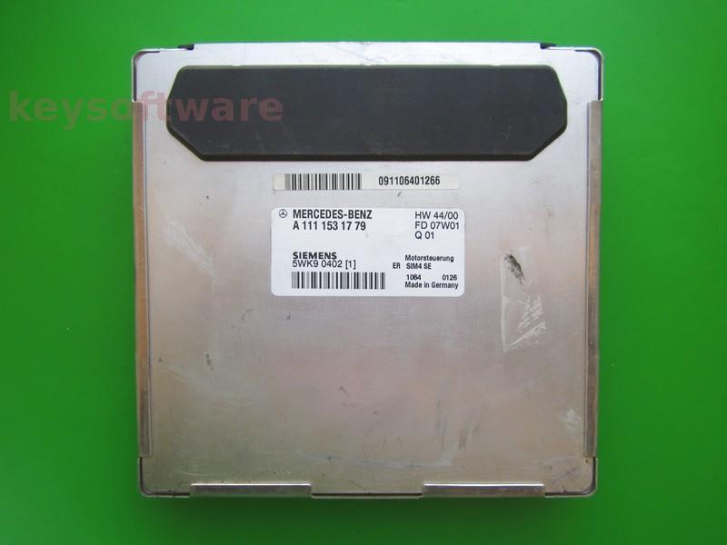 ECU Mercedes C 1.8 A1111531779 5WK90402 SIM4 SE W203