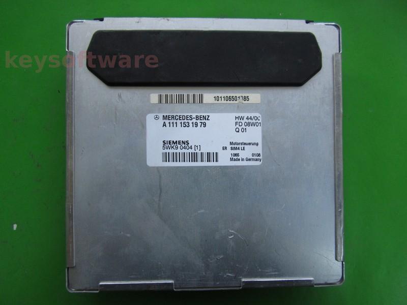 ECU Mercedes CLK 2.4 A1111531979 5WK90404 SIM4 LE W208