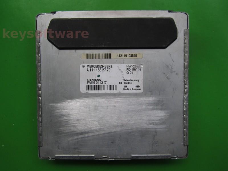 ECU Mercedes C 2.4 A1111532779 5WK90412 SIM4 LE W208
