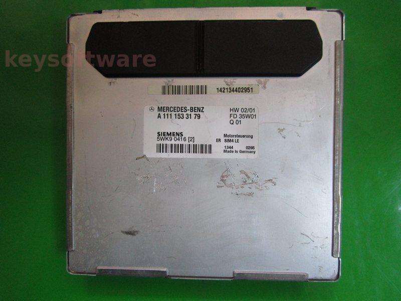 ECU Mercedes CLK 2.3 A1111533179 5WK90416 SIM4 LE W208
