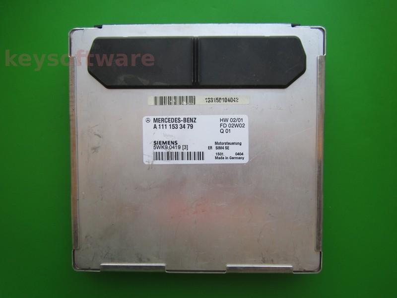 ECU Mercedes C 1.8 A1111533479 5WK90419 SIM4 SE W203