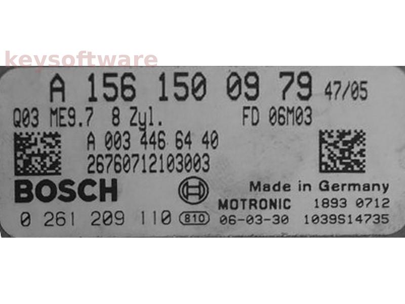 ECU Mercedes AMG 6.3 A1561500979 0261209110 ME9.7 W164