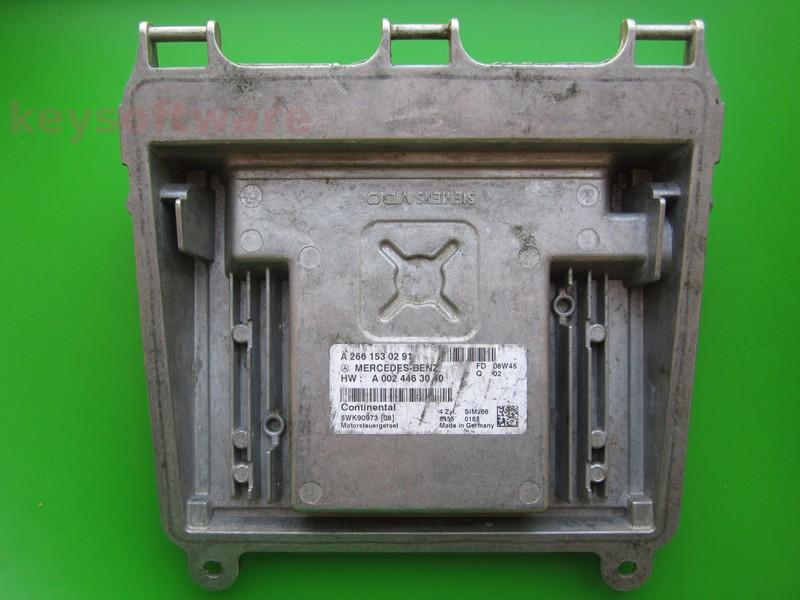 ECU Mercedes B 1.7 A2661530291 SIM266 W245