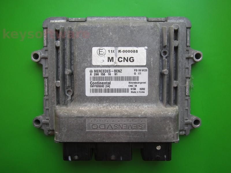 ECU Mercedes B 2.0 A2661531691 5WY53530C CNG W245