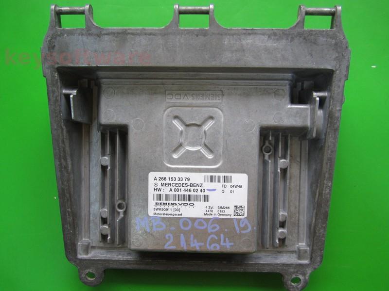 ECU Mercedes A 1.7 A2661533379 SIM266 W169