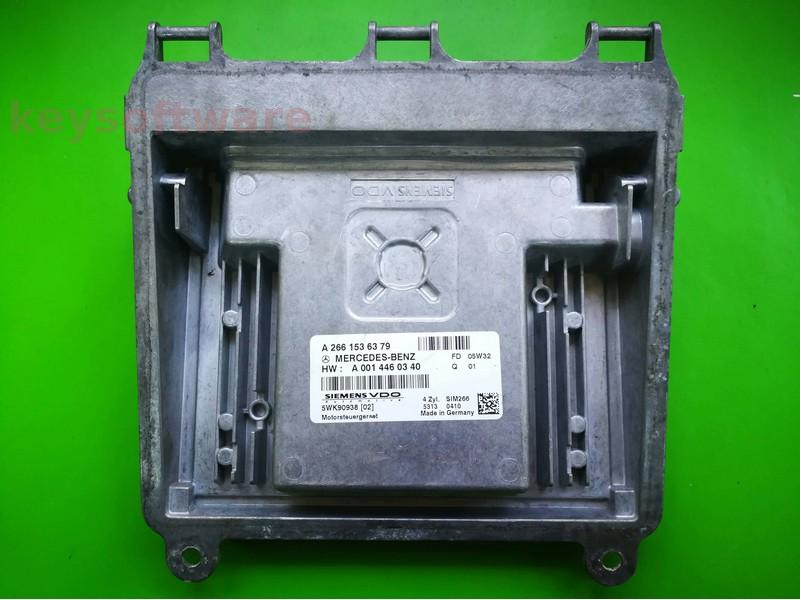 ECU Mercedes A 1.5 A2661536379 SIM266 W169