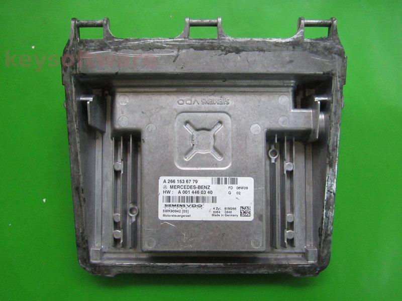 ECU Mercedes A 1.5 A2661536779 SIM266 W169