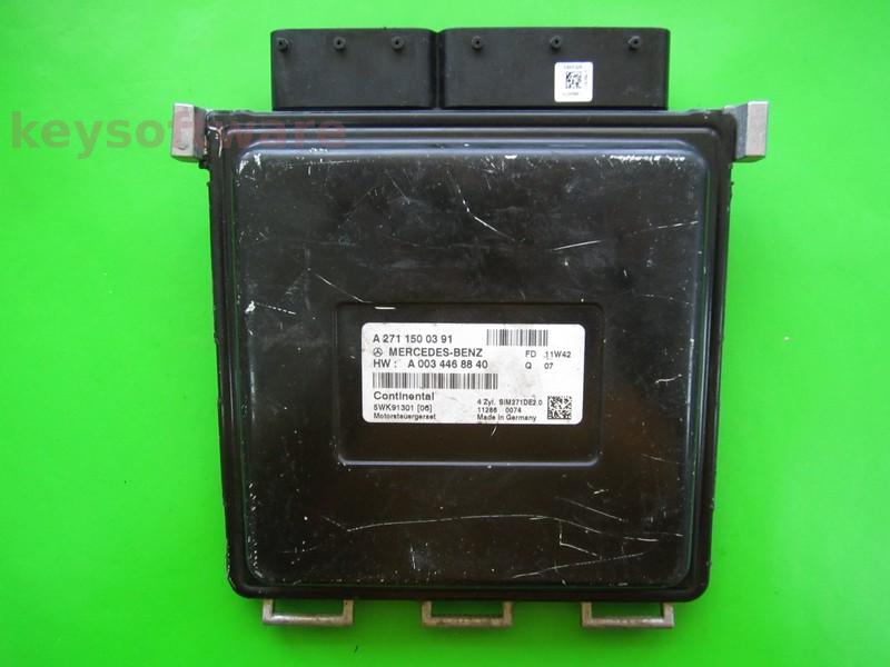 ECU Mercedes C 2.0 A2711500391 SIM271 DE2.0 W204