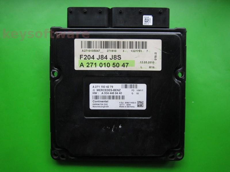 ECU Mercedes C 1.8 A2711504279 SIM271 KE2.0 W204